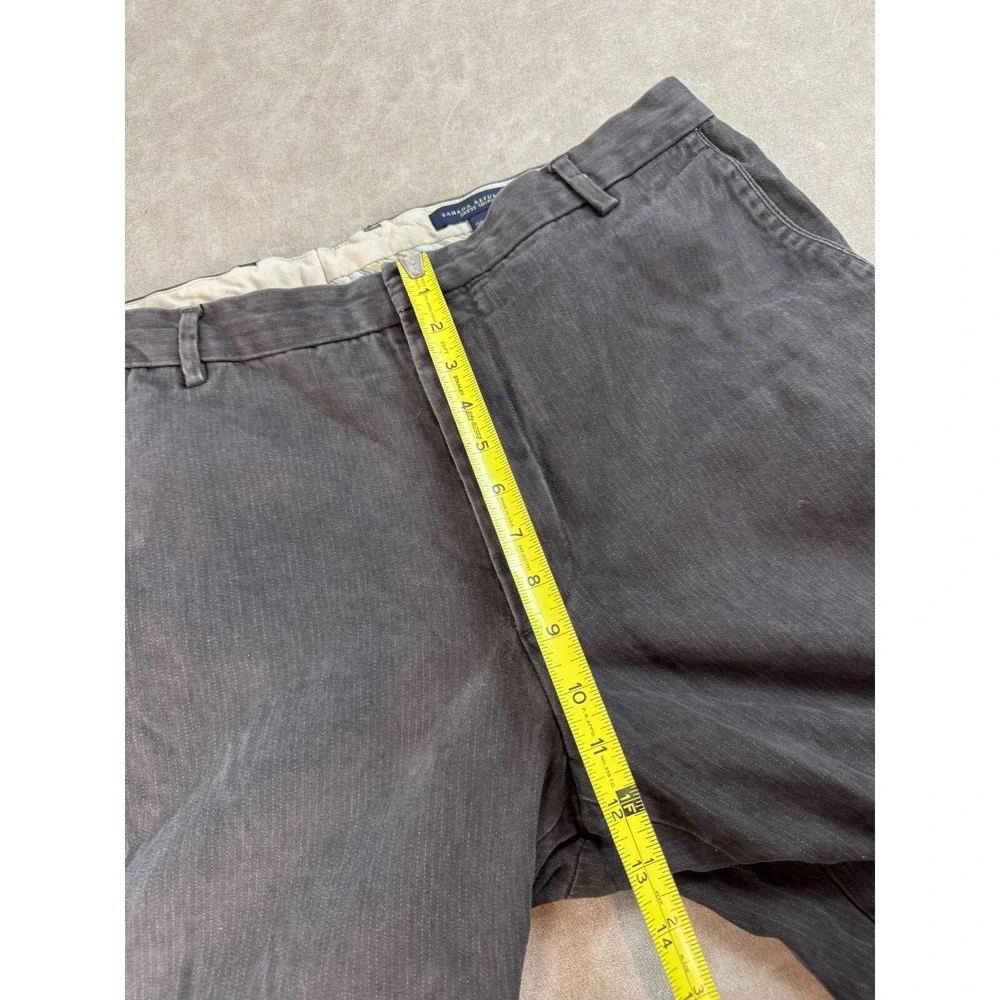 Banana Republic Mens Mid Rise Straight Leg‎ Pockets Grey Dress Chino Pants 38/32